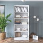 Hanah Home Armario Blanco con Estanterías